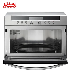 این مایکروویو دارای طراحی ساده و مدرنی است و از جنس استیل ضد زنگ ساخته شده است.